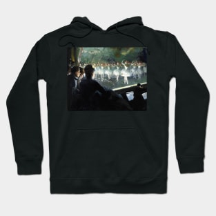 High Resolution Everett Shinn Painting The White Ballet 1904 Hoodie